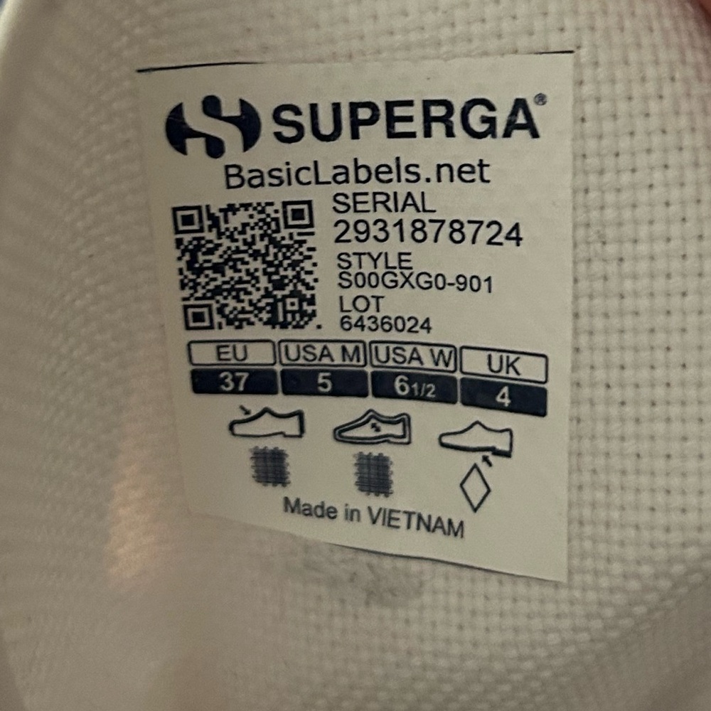 NWT Superga White High-Top Canvas Sneakers - Picture 7 of 10